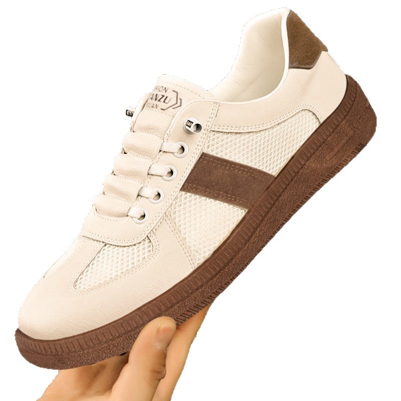 DeXun 2026 Summer New Men's Breathable Low-top Round-toe Mesh Soft-soled Lightweight Hollow-out Casual Shoes_vogvips.com