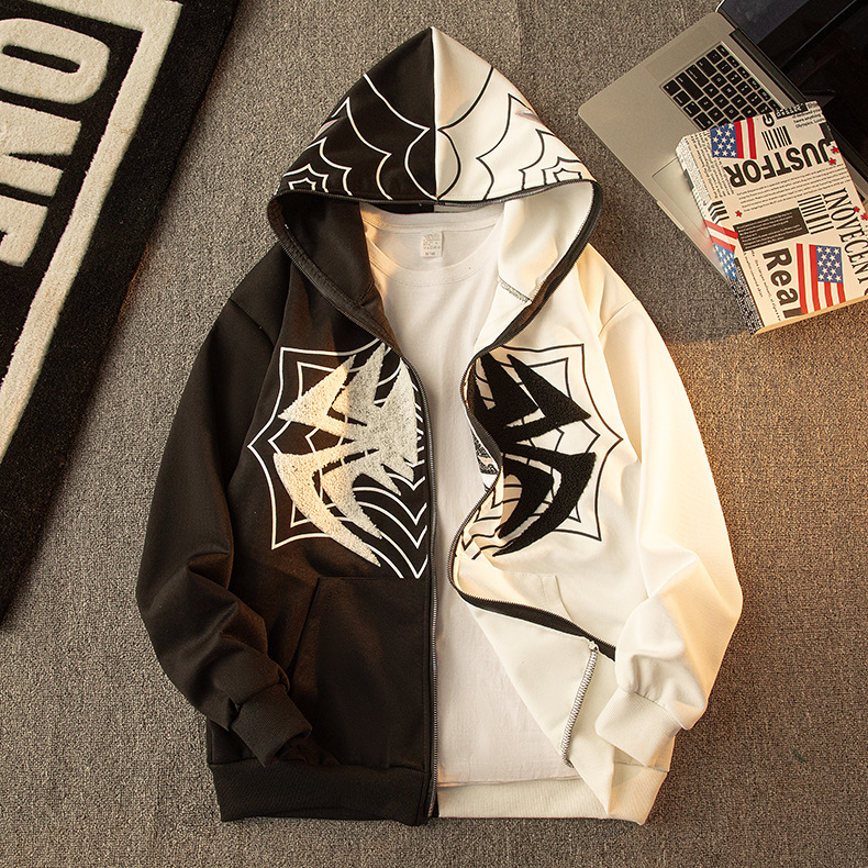 Embroidered print jacket