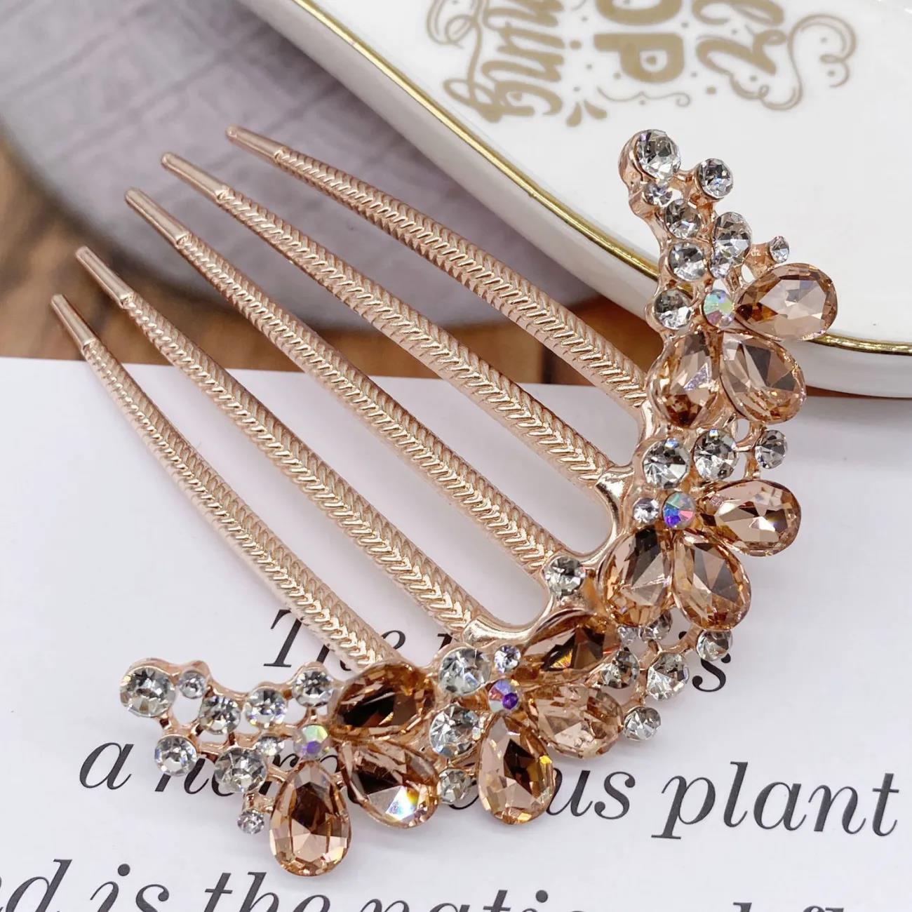 Hairpin, hair accessory for women, comb hair, anti-slip hair clip, hair magic device, water drill hair flower, Hanfu hairpin for back of head, hair accessory