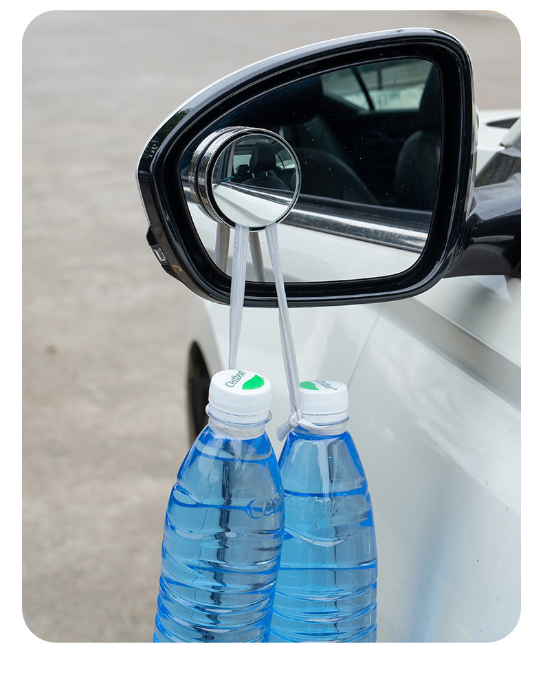 Car Reversing Rearview Mirror, Suction Cup Type Small Round Mirror for Vehicles, 360-Degree Adjustable Wide-Angle Auxiliary Blind Spot Mirror