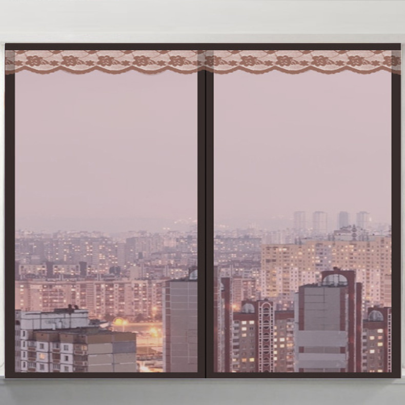 ZQ Anti-Mosquito Screen Home Self-Adhesive Window Screen Velcro Magnetic Curtain Self-loading Removable Punch-free Screen Door