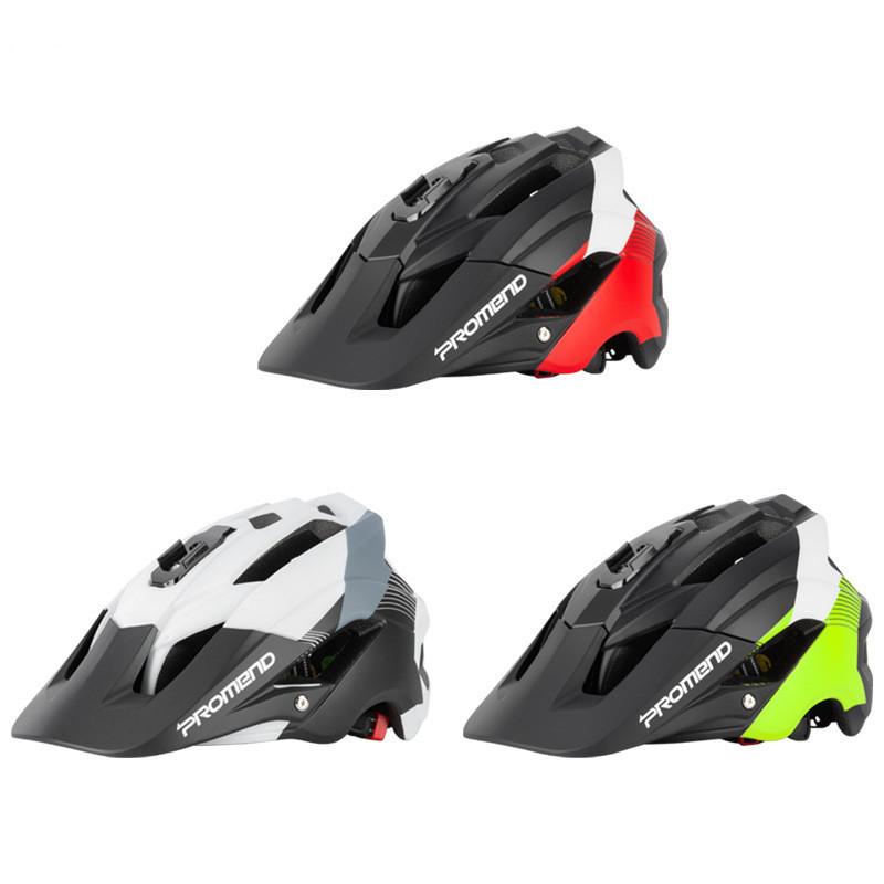 Casco de bicicleta de montaña montar deportes fuera de carretera con luz trasera con base de cámara casco equipo cuesta abajo