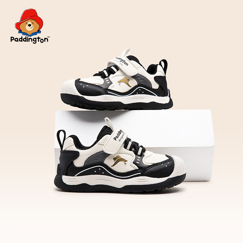 Paddington Bear 2025 otoño nuevo ligero antideslizante para hombres y mujeres zapatos blancos de la escuela zapatos deportivos para bebés