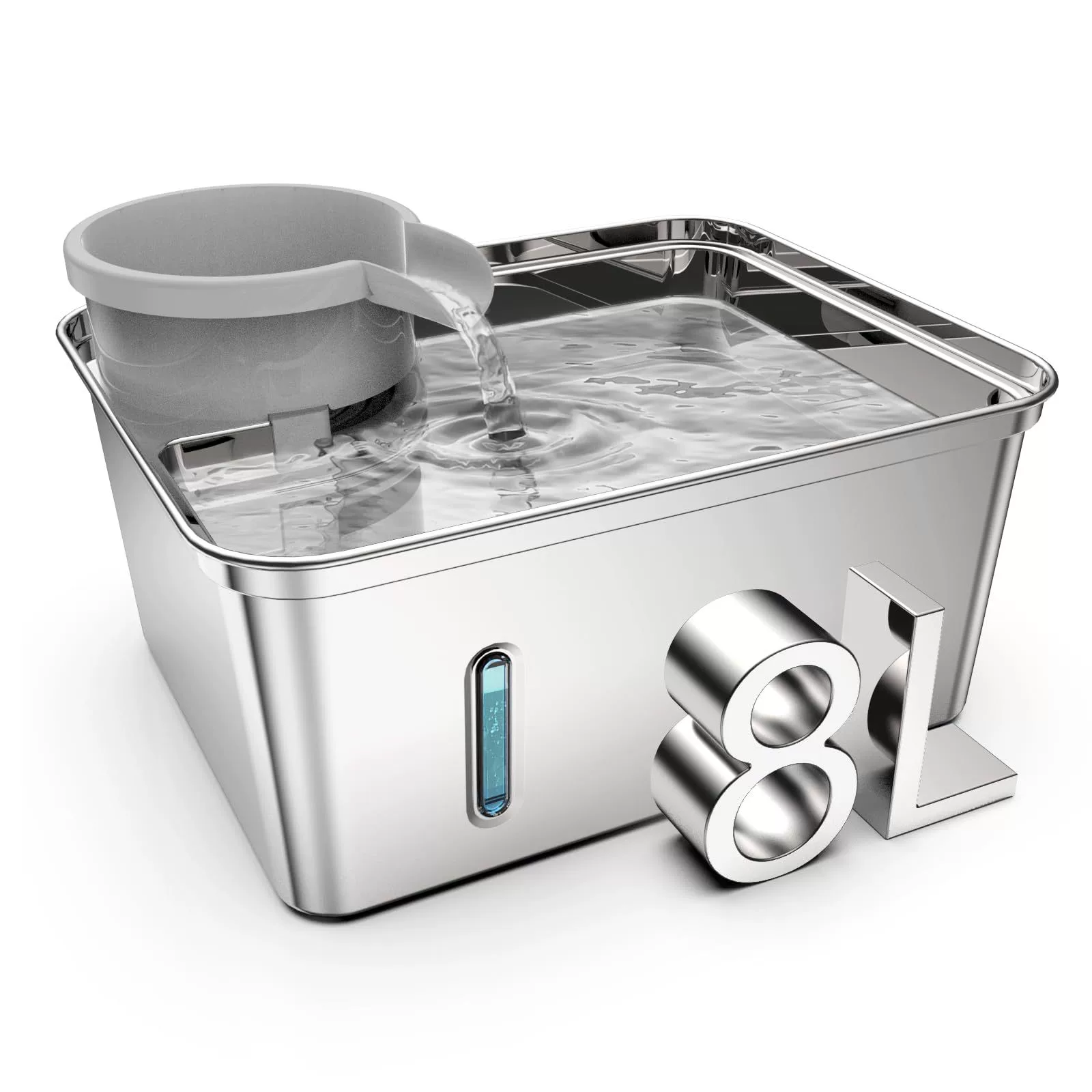 Домашние животные коты большой емкости диспенсер для воды с проточной водой с автоматическим питанием для собак питьевая вода 304 из нержавеющей стали