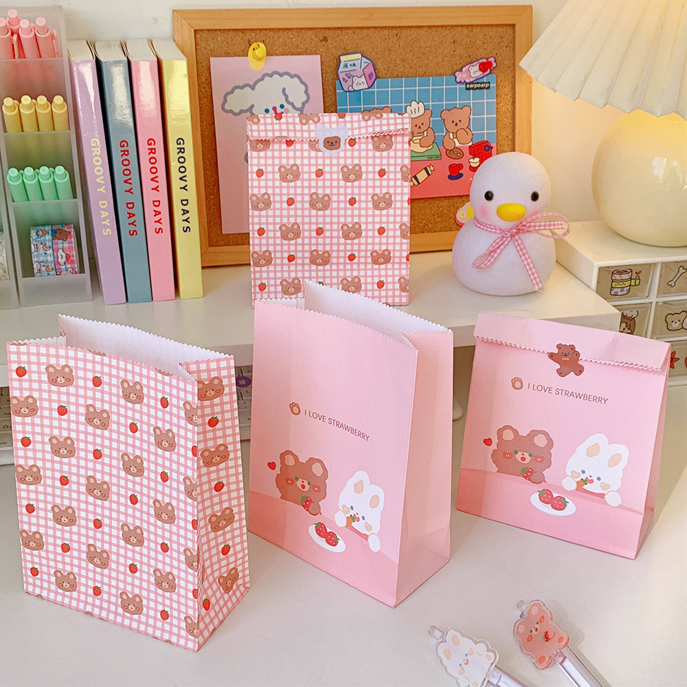 cartoon cute printing bear rabbit mini packaging bag paper bag  NHTIW600563picture4
