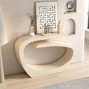 Special-shaped Hallway Table Iron Baking Paint Hallway Rack Metal Wall Shelf Corridor Welcome Desk Decorative Hallway Table