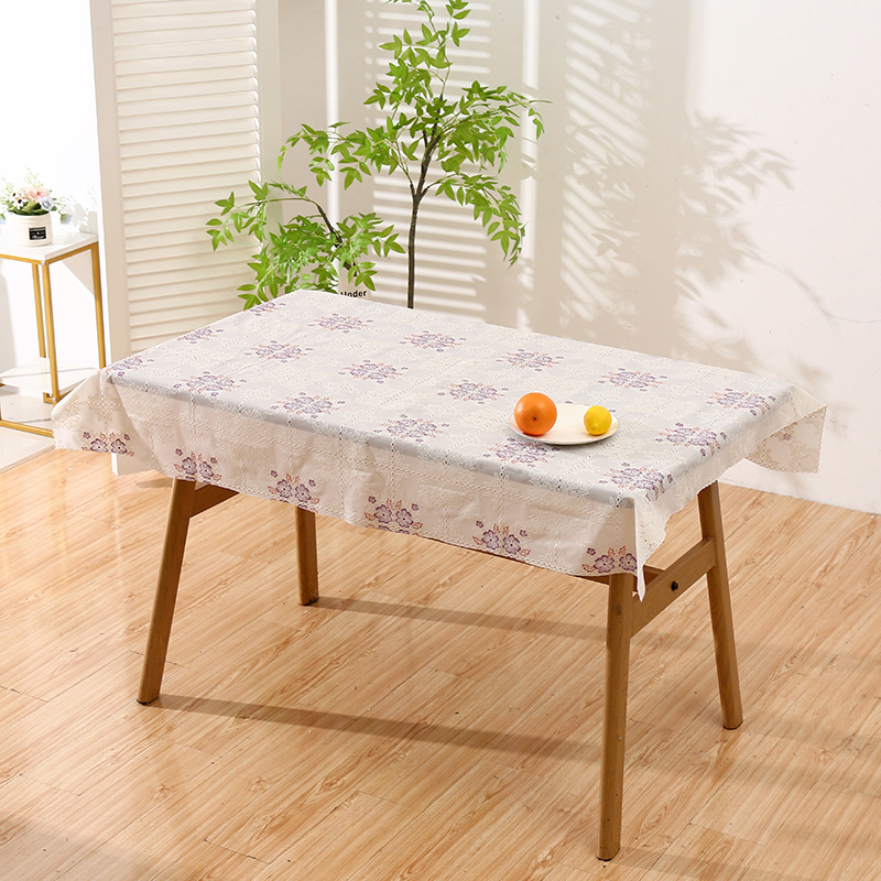 Elegante estilo europeo simple estilo floral hueco manto de mesa idílico a prueba de agua a prueba de contaminación a prueba de quemaduras transfronterizas suministro directo