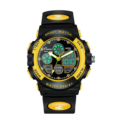 Children's sports electronic watch for men and women, outdoor multi-functional electronic watch, luminous waterproof student electronic watch