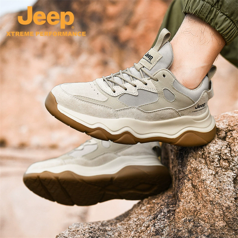 JEEP/吉普 Демисезонная спортивная удобная нескользящая износостойкая флисовая обувь для походов, бега