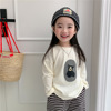 Tong Tops 2023 Korean Edition new pattern girl Long sleeve Base coat Children Spring 3018 Gorilla T-shirt