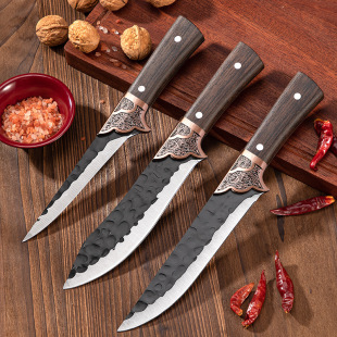 Longquan bone-cutting knife copper head meat-cutting knife bone-cutting knife sharp killing pig, killing sheep, shaving meat, slaughtering sheep, Ding jieniu special knife