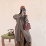 秋冬圆领套头文艺针织衫