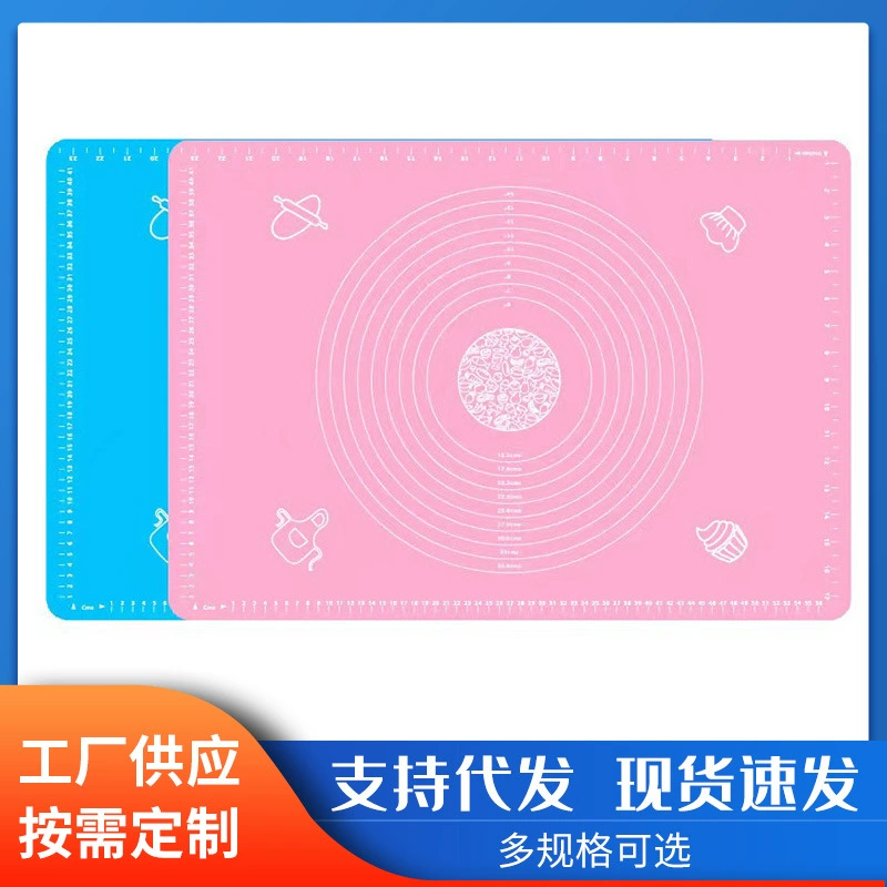 Тонкий размер большой с шкалой для выпечки инструмент для выпечки на кухне для выпечки силиконовый коврик не прилипает к разделочной панели для приготовления пищи коврик силиконовый месильный коврик