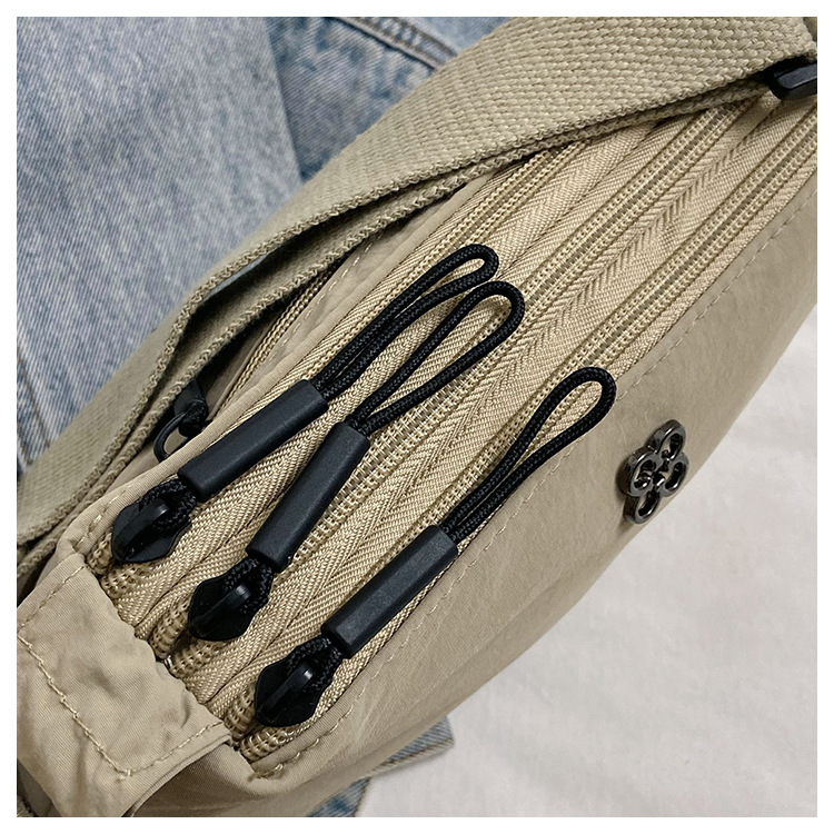 Kvinnors stor kapacitet, enfärgad, axelavancerad och minimalistisk, crossbody-väska för kvinnor, handväska i canvas, mobil_voghion.com