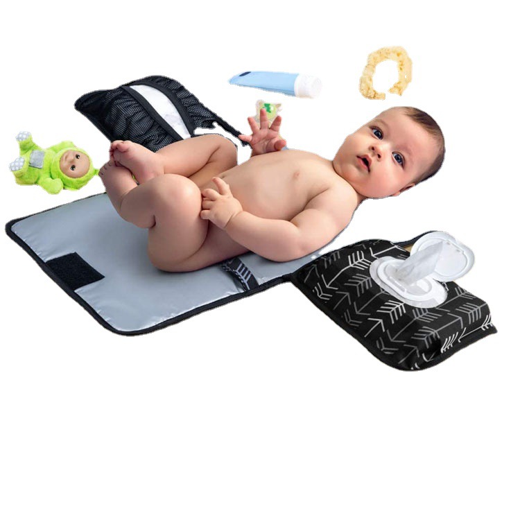 En stock bebé plegable al aire libre cambiador de pañales bebé viaje portátil pañal pad recién nacido Madre y bolsa de bebé