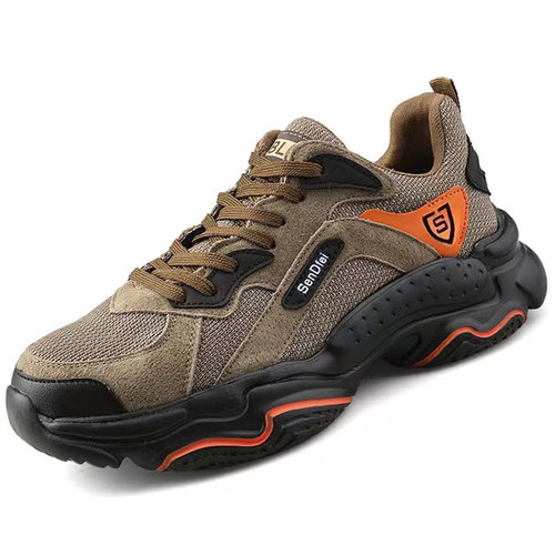 Ruideng Wear-Resistant and Breathable Safety Shoes for Men—Steel-Toe, Anti-Smash, Anti-Puncture Work & Hiking Safety Shoes—Wholesale