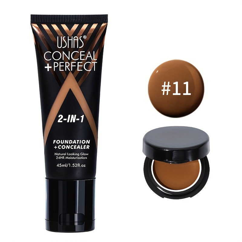 USHAS Cross-Border Spot Maquillaje Multifuncional 2 en 1 Base + Concelador FS424C