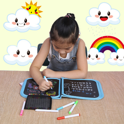 画画板儿童涂鸦画册可擦写小黑板小孩学生写字板水绘画本宝宝玩具|ms