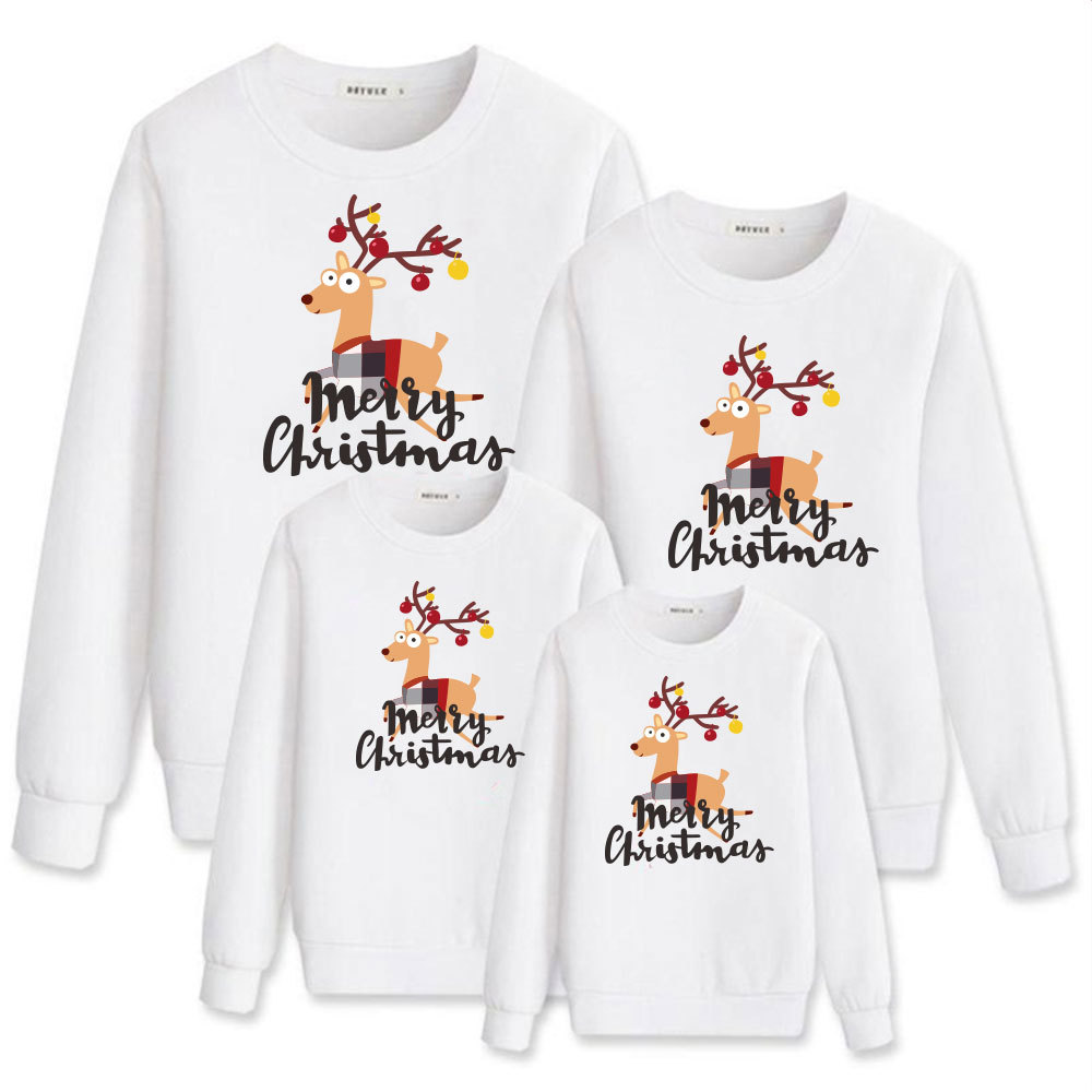 Otoño e Invierno Terry suéter ropa de padre-hijo una familia de tres o cuatro madre-hija padre-hijo Año Nuevo rojo Año Nuevo saludo ropa completa decoración del hogar