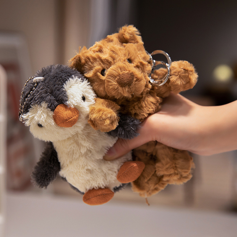 West Highland Puppy Doll Stuffed Pendant Capibara Capybara Toy Bag Keychain Decorative Doll