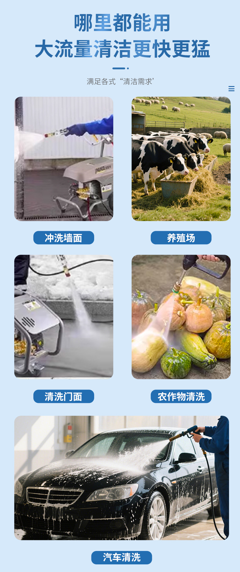 Warrior Car Wash Machine Mud Cleaner Series High-Pressure Car Washer 28t2 Ultra-High Pressure Water Pump High-Power 220V Cleaning Machine