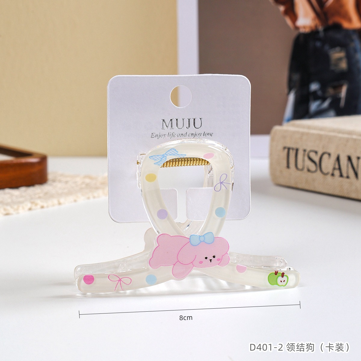 Clip de captura de tarjeta de niña lindo dibujo animado clip de cabello de PVC estudiante detrás de la cabeza tarjeta de cabello de mujer dulce joyería de cabello super clip de cabello image 8