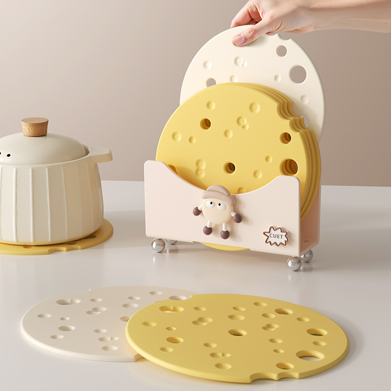almohadilla de aislamiento térmico de silicona almohadilla de mesa de comedor anti-corrosión almohadilla de viento crema almohadilla de platos de comedor almohadilla de taza de alta sensación almohadilla de comedor resistente a altas temperaturas