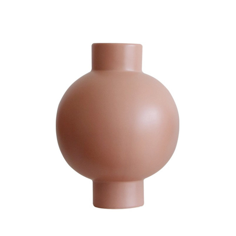 Moderno minimalista florero de cerámica decoración sala de estar flor seca arreglo de flores mesa de café mesa de comedor entrada decoración suave decoración de la flor