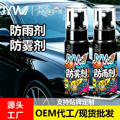 Automotive glass defogging agent repellent, car glass water repellent