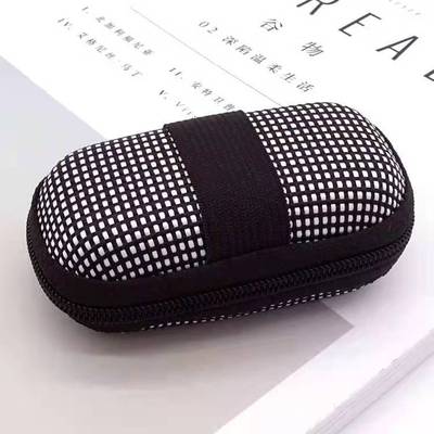 新折疊老花眼鏡盒超輕便攜式拉鏈盒穿皮帶精品EVA便攜帶包收納包