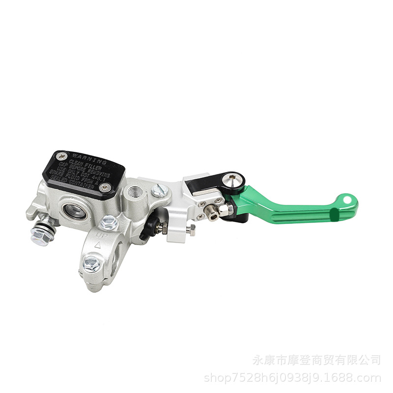 Off-Road Motorcycle Accessories Ktm Silver White Front Disc Brake Pump with Foldableing Handle Hydraulic Brake Pump