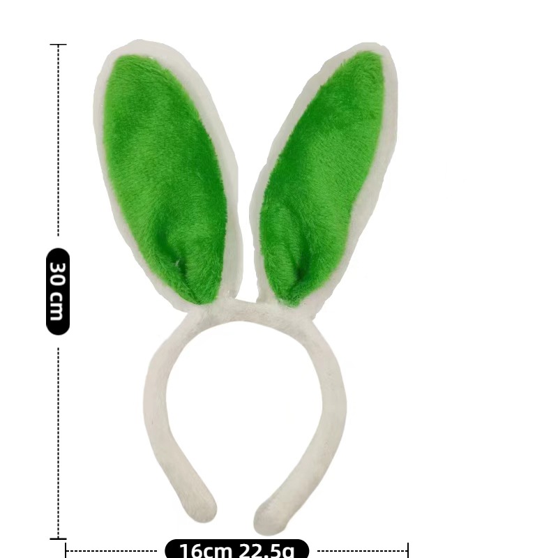 Transfronterizo luminoso conejo oreja banda de cabello adorable peluche banda de cabello oreja banda de cabello accesorios de vestir de fiesta de Pascua