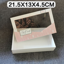 现货PVC透明开天窗包装盒4-5条装女士内裤纸盒礼品纸盒子可定logo