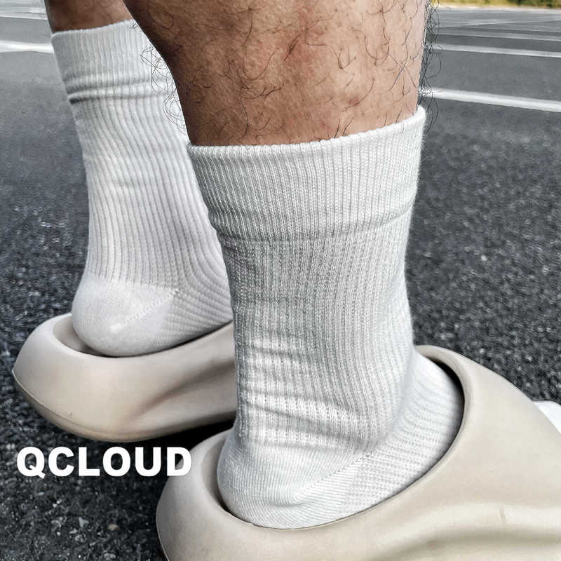New Waffle Socks for Men, Cotton Socks, Trendy Socks, White Socks, Slouch Socks, Japanese Style Casual Socks