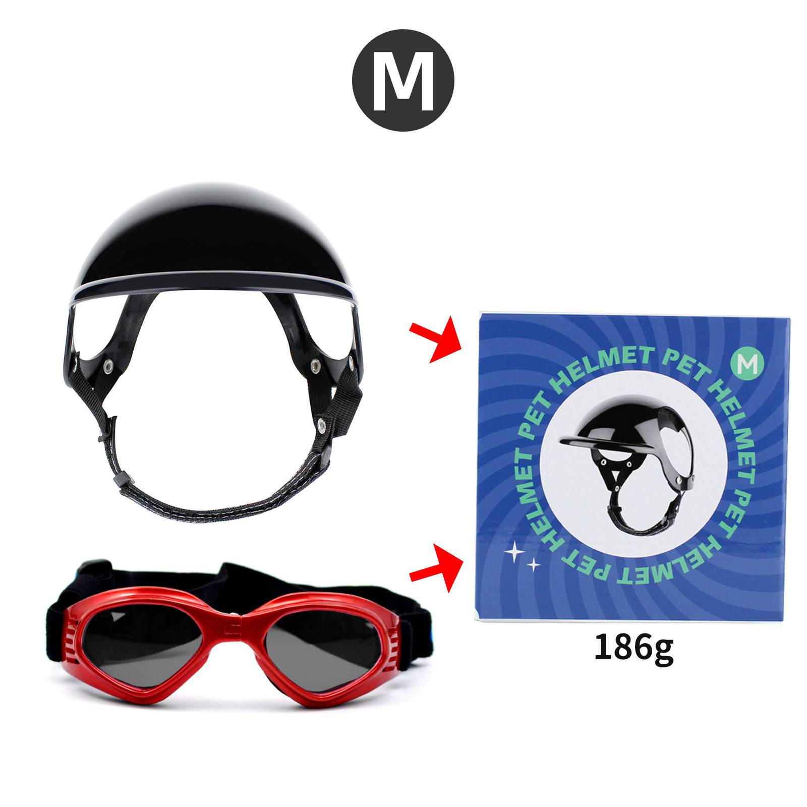 PET casco mascotas gafas a juego sombrero perro gato motocicleta casco de seguridad sombrero Accesorios Sombrero tocado
