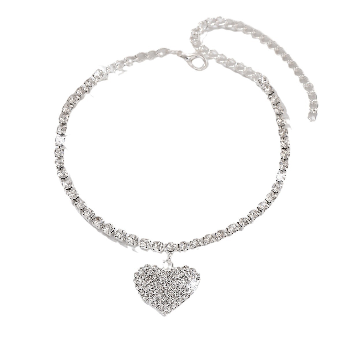 Europa y los Estados Unidos tendencia transfronteriza tobillas de diamante multicapa in joyería de viento mujer moda amor tobillas Ankle image 6