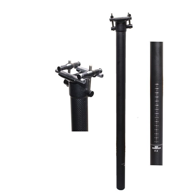 Folding bike, seat post carbon fibre