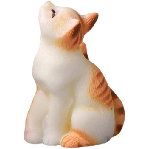 Mini kitten ornaments, miniature landscaping decorations, resin kissing cat friends, small gift ideas