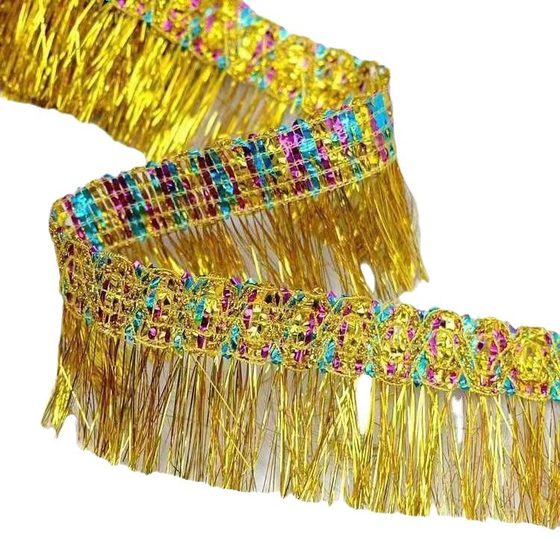 6cm Cos Clothing Ethnic Accessories Handmade Sequin Lace DIY Decoration Clothing Accessories Buddhist Hall Decorative Lace