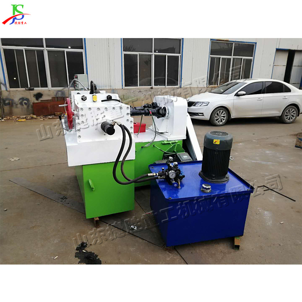 máquina de rodadura hidráulica pequeña máquina de formación de rosca trapezoidal para tubería de refuerzo de construcción máquina de dibujo hidráulico