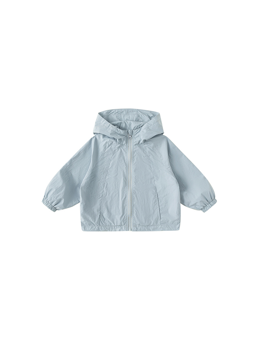 Youbao ropa para niños niñas primavera abrigo fino 2025 nuevos niños gabardina con capucha niña chaqueta de punto de color sólido