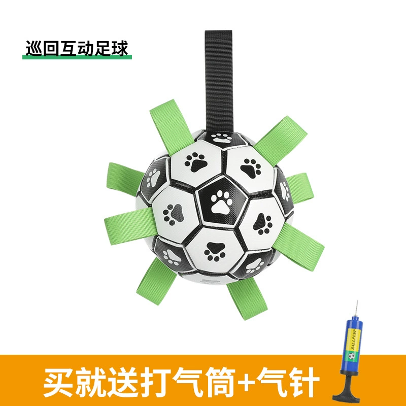 Interactive Inflatable Dog Soccer Toy, Travel-Friendly, Sound-Making, 15 & 19 cm Options