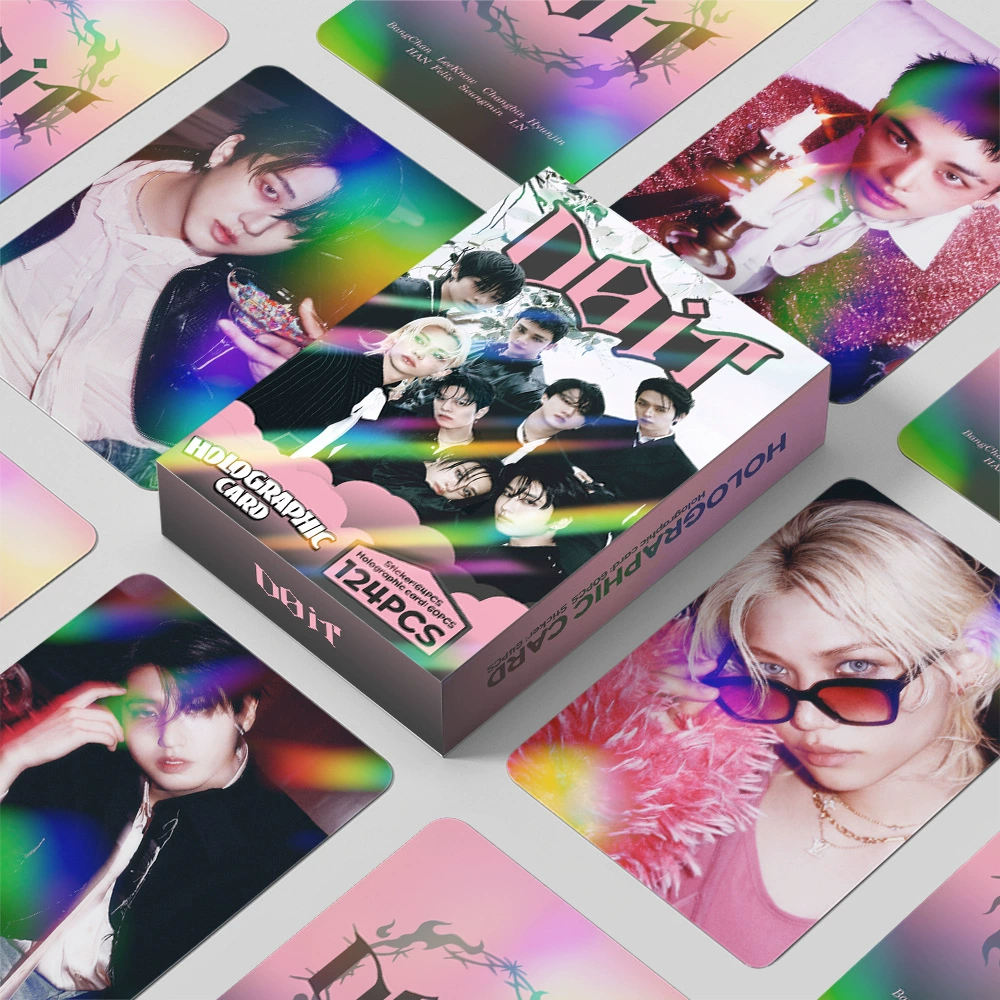 124 лазерных карт общий цепь STRAYKIDS новый DO IT периферия вспышки карты звезды наклейки LOMO карта оптовая