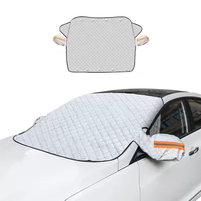 Produces Car Snow Cover, Front Windshield, Anti-Freeze Cover, Windshield, Anti-Frost and Snow Cover, Thickened Winter Windshield Cover, Sunshade (Car snow shield) - aluminum-foil-6-magnetic-thin-section-1-piece