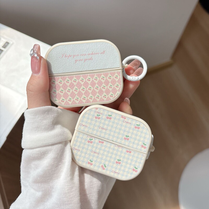 Newly Applicable Samsung Galaxy Buds3Pro Bluetooth Headset Protective Cover Cartoon Pure Color Leather Soft Shell Cute