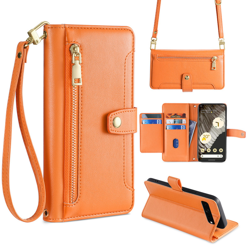Suitable for Google Pixel10Pro Mobile Phone Case Wrist Strap 9A Multi-Function 11 Protective Case 5XL Leather Case