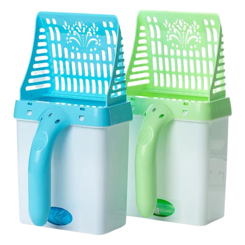 Amazon popular de una sola pieza para gatos pala extraíble gato taburete separador de plástico suministros de limpieza