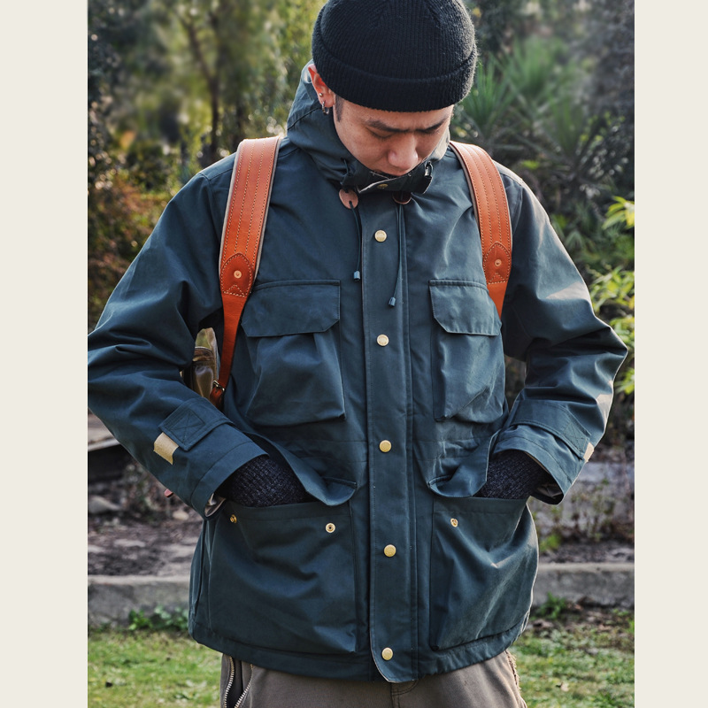 GDDQSDC chaqueta para hombres y mujeres sueltos engrosados a prueba de viento traje de Montañismo chaqueta con capucha Otoño e Invierno chaqueta de ropa de trabajo al aire libre image 2