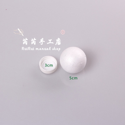 Blanco poli dragón tamaño sólido hueco bola de espuma DIY material boda ventana apoyos bola ESTRELLADO