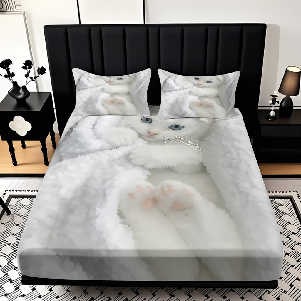 TEMU / JIT Amazon Kitty Pattern Digital Print Pro Skin Bed Kits Fabricante suministro directo transfronterizo